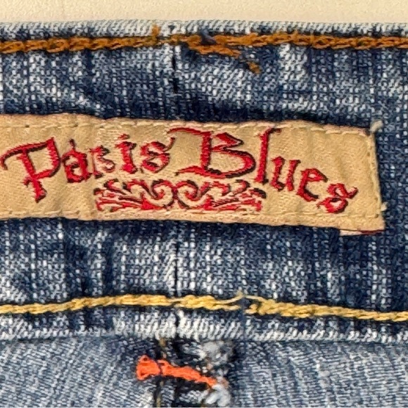 Paris Blues Women's Light Blue Denim Cullottes Capri Jeans size 14W - Picture 8 of 15